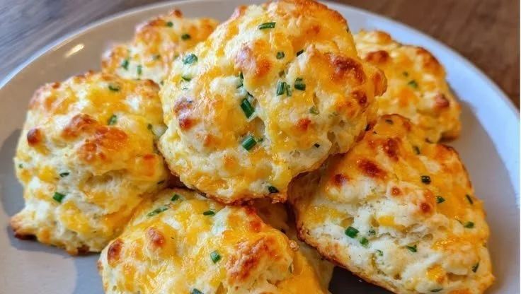 High-protein cottage cheese biscuits on a plate, ideal for healthy snacking.