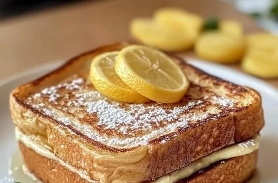 High Protein French Toast 4 Plate of high protein French toast topped with fresh berries and syrup